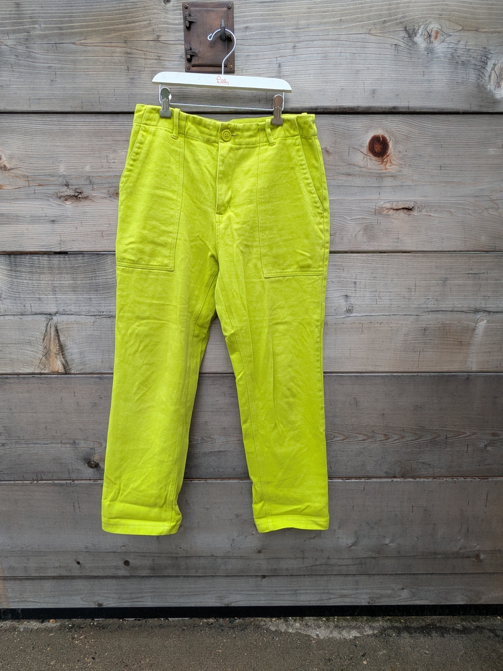 Women's Lime Green Casual Trousers